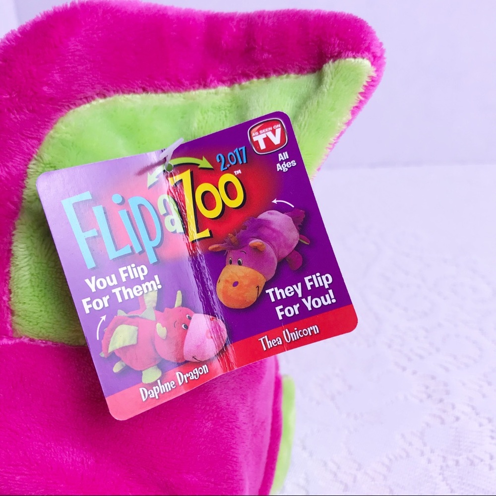 FLIPAZOO Dragon/Unicorn Stuffed Animal Plush - Picture 7 of 8